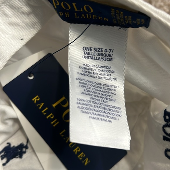 Polo by Ralph Lauren White Hat Classic Design - Picture 7 of 11